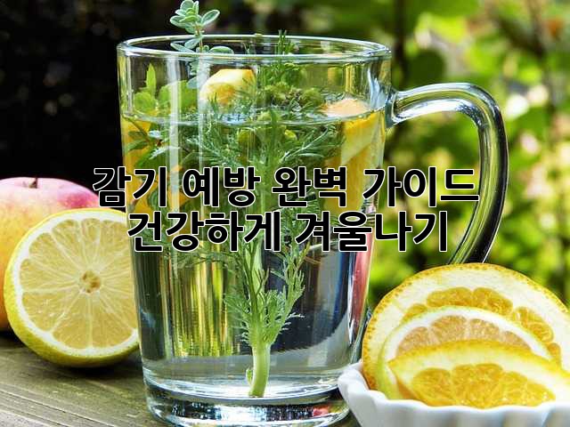 감기 예방 완벽 가이드: 건강하게 겨울나기
