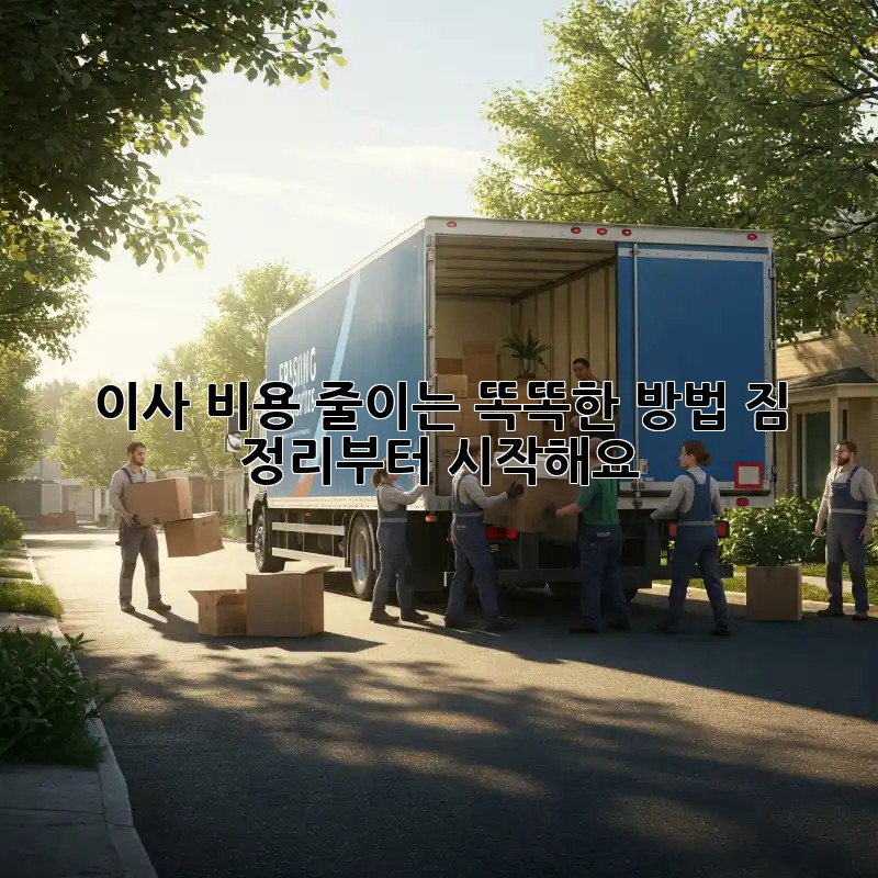 이사 비용 줄이는 똑똑한 방법! 짐 정리부터 시작해요