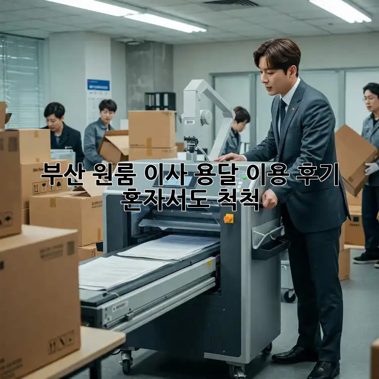 부산 원룸 이사, 용달 이용 후기: 혼자서도 척척!