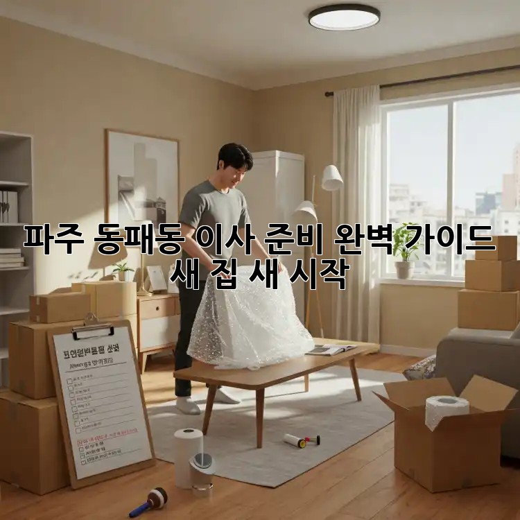 파주 동패동 이사 준비 완벽 가이드: 새 집, 새 시작!