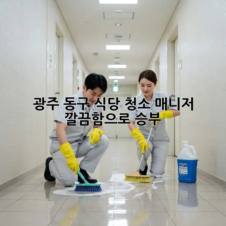 광주 동구 식당 청소 매니저✨ 깔끔함으로 승부!