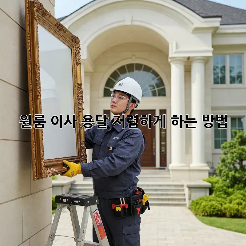 원룸 이사 용달 저렴하게 하는 방법