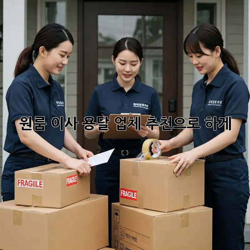 원룸 이사? 용달 업체 추천으로 轻松하게!