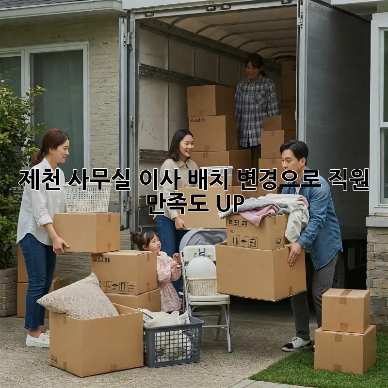 제천 사무실 이사? 배치 변경으로 직원 만족도 UP!