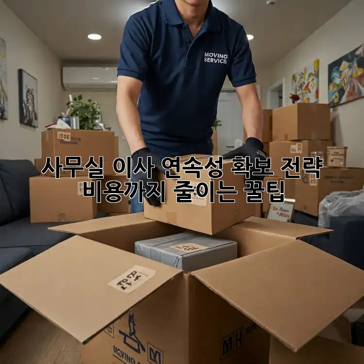 사무실 이사, 연속성 확보 전략! 비용까지 줄이는 꿀팁