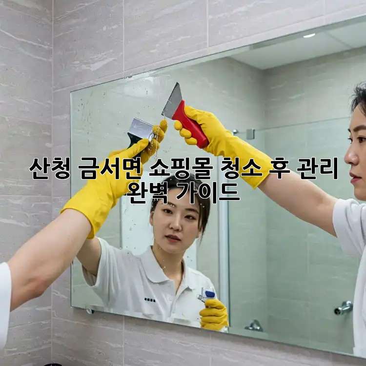 산청 금서면 쇼핑몰 청소 후 관리 완벽 가이드