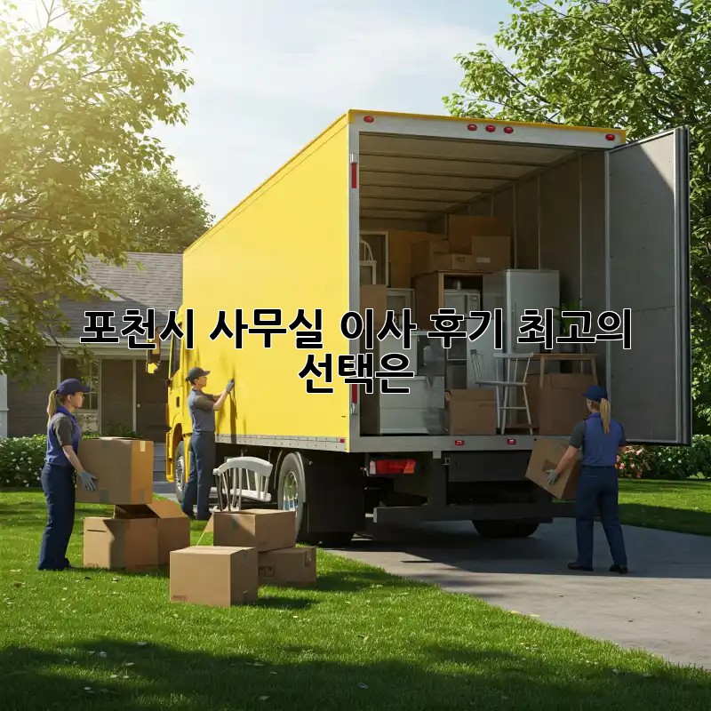 포천시 사무실 이사 후기: 최고의 선택은?
