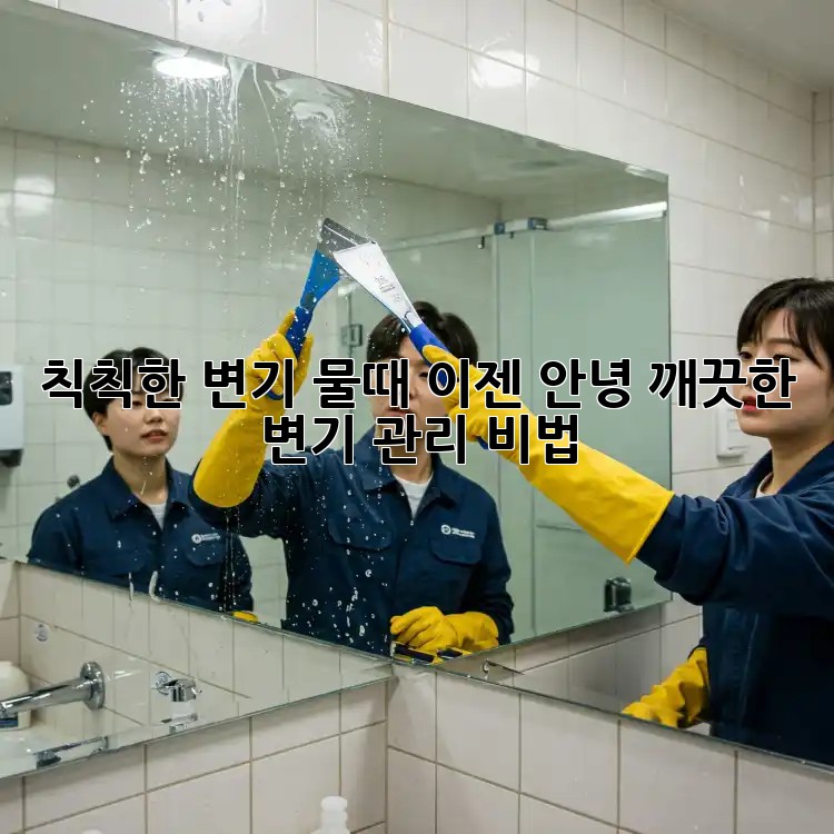 칙칙한 변기 물때, 이젠 안녕! 깨끗한 변기 관리 비법