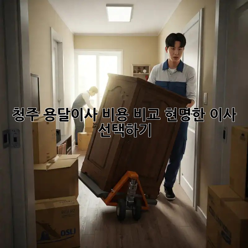 청주 용달이사 비용 비교: 현명한 이사 선택하기