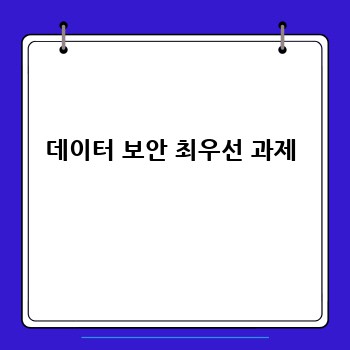 데이터 보안 최우선 과제