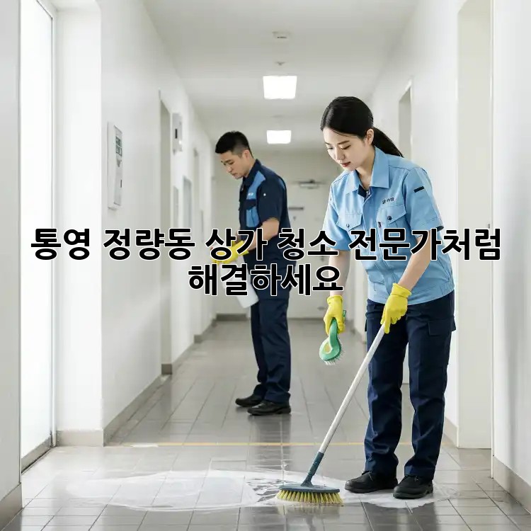 통영 정량동 상가 청소, 전문가처럼 해결하세요!