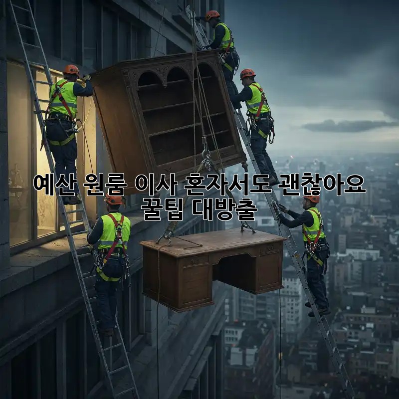 예산 원룸 이사, 혼자서도 괜찮아요? 꿀팁 대방출!