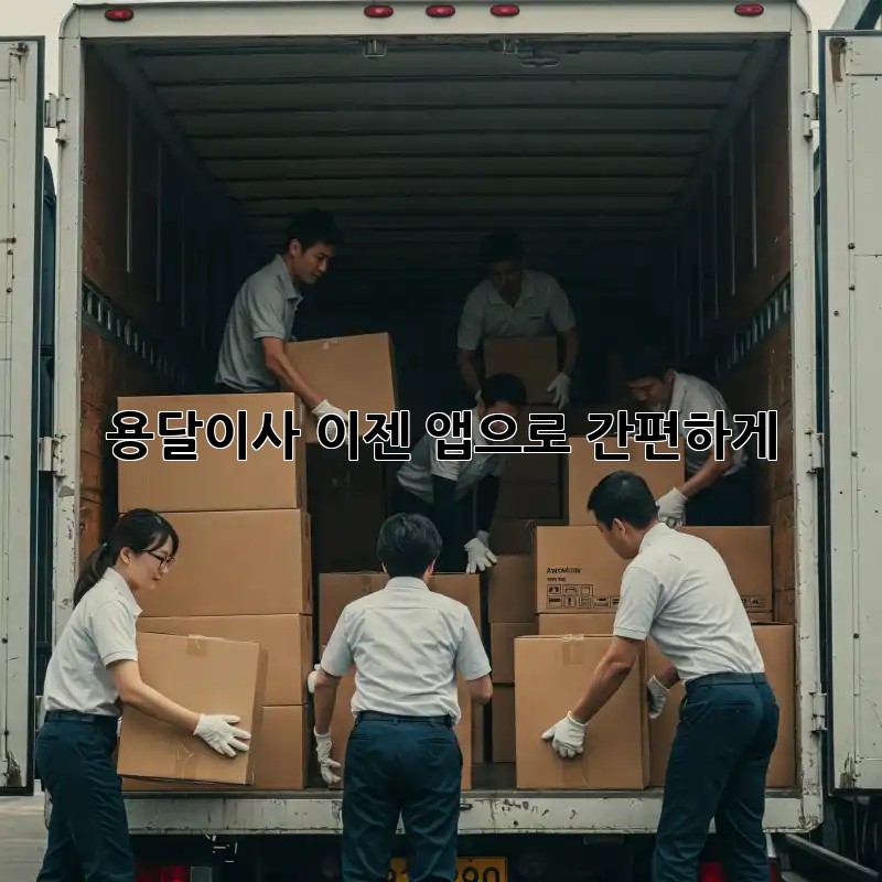 용달이사, 이젠 앱으로 간편하게!