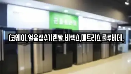 (코웨이,얼음정수기렌탈,비렉스,매트리스,룰루비데,