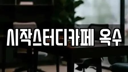 시작스터디카페 옥수