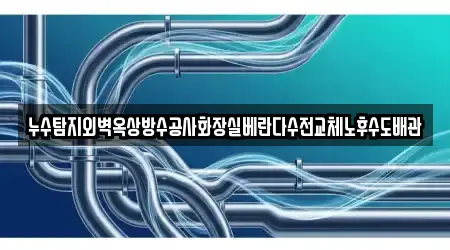누수탐지외벽옥상방수공사화장실베란다수전교체노후수도배관