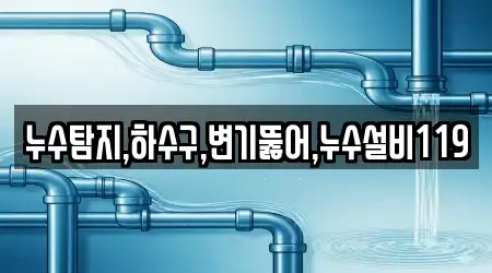 누수탐지,하수구,변기뚫어,누수설비119