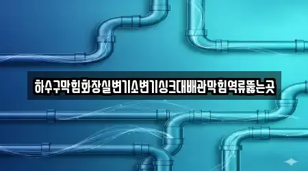 하수구막힘화장실변기소변기싱크대배관막힘역류뚫는곳