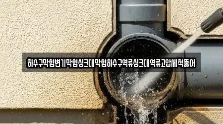 하수구막힘변기막힘싱크대막힘하수구역류싱크대역류고압세척뚫어