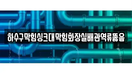 하수구막힘싱크대막힘화장실배관역류뚫음