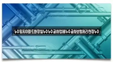 누수탐지아파트화장실누수누수공사업체누수공사보험처리천장누수
