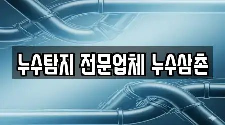 누수탐지 전문업체 누수삼촌