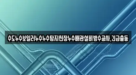 수도누수보일러누수누수탐지천장누수배관설비방수공사,긴급출동