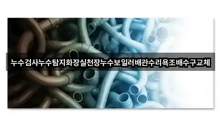 누수검사누수탐지화장실천장누수보일러배관수리욕조배수구교체