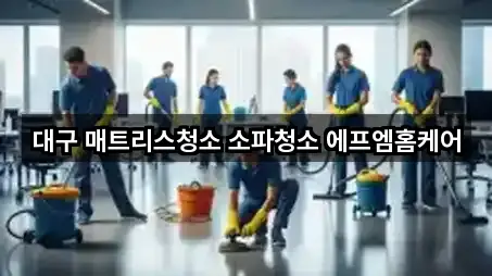 대구광역시 대신동 청소 찾기 쉬운 5곳