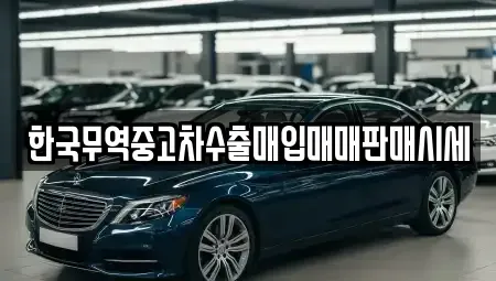 강원 강릉시 성내동 중고차매입 전문 한국무역중고차수출매입매매판매시세