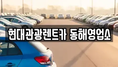 강원 동해시 귀운동 렌트카 전문 현대관광렌트카 동해영업소