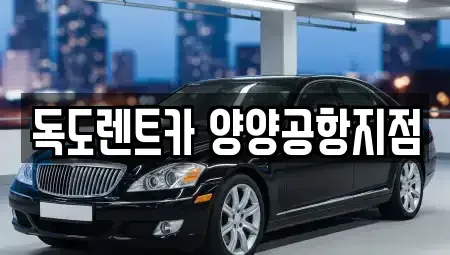 강원 양양군 렌트카 전문 독도렌트카 양양공항지점
