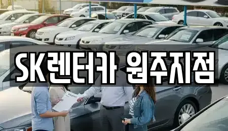 강원 원주시 원동 장기렌트카 전문 SK렌터카 원주지점