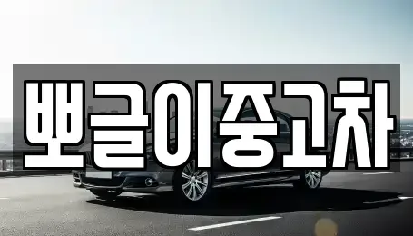 강원 태백시 적각동 중고차매매 전문 뽀글이중고차