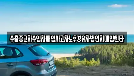 강원 태백시 적각동 중고차매매 전문 수출중고차수입차매입사고차노후경유차법인차매입센타
