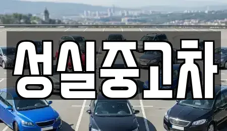 강원 태백시 철암동 중고차매매 전문 성실중고차