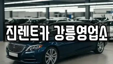 강원특별자치도 강릉시 지변동 렌트카 전문 진렌트카 강릉영업소