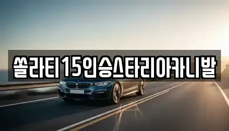 강원특별자치도 춘천시 소양로3가 렌트카 전문 쏠라티15인승스타리아카니발