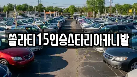 강원특별자치도 춘천시 조양동 렌트카 전문 쏠라티15인승스타리아카니발
