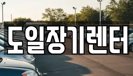 경기 광주시 신현동 단기렌트카 전문 도일장기렌터
