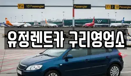 경기 구리시 인창동 렌트카 전문 유정렌트카 구리영업소