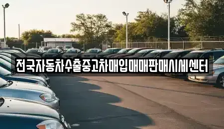 경기 동두천시 생연동 중고차매입 전문 전국자동차수출중고차매입매매판매시세센터