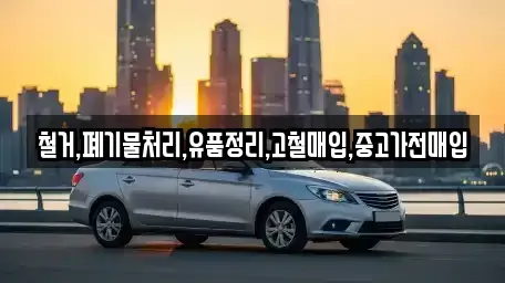 경기 부천시 원미구 춘의동 중고차매입 전문 철거,폐기물처리,유품정리,고철매입,중고가전매입