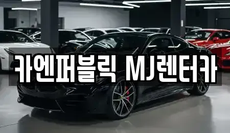 경기 성남시 분당구 정자동 장기렌트카 전문 카엔퍼블릭 MJ렌터카
