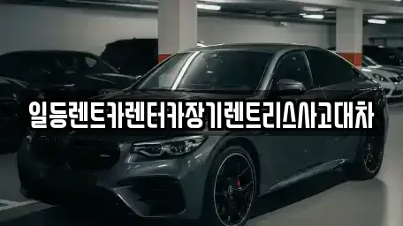경기 시흥시 무지내동 렌트카 전문 일등렌트카렌터카장기렌트리스사고대차