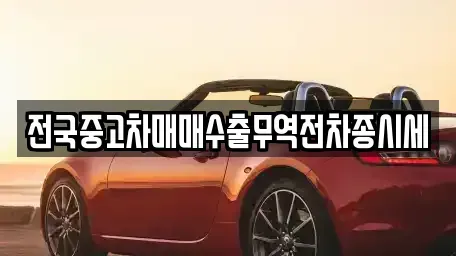 경기 시흥시 무지내동 중고차매매 전문 전국중고차매매수출무역전차종시세