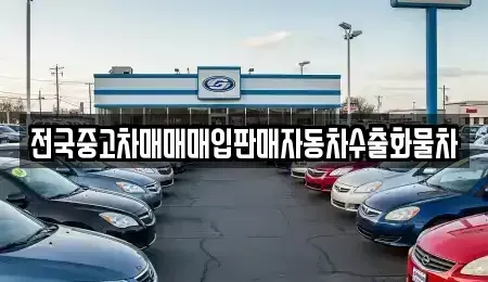 경기 시흥시 무지내동 중고차매입 전문 전국중고차매매매입판매자동차수출화물차