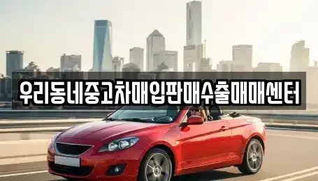 경기 여주시 점봉동 중고차매매 전문 우리동네중고차매입판매수출매매센터