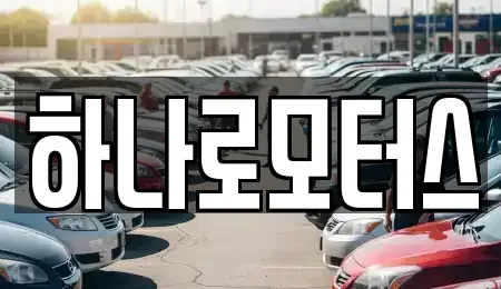 경기 오산시 세교동 중고차매매 전문 하나로모터스