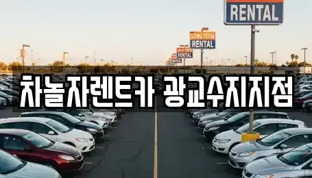 경기 용인시 수지구 성복동 단기렌트카 전문 차놀자렌트카 광교수지지점